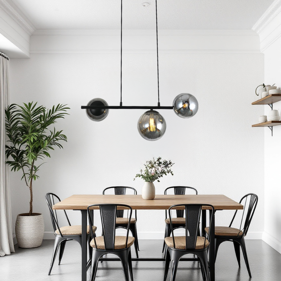 Lustra Abajur 3xE27 Axis Lights - VP2412A-3 NEAGRA / ABAJUR Chandeliers