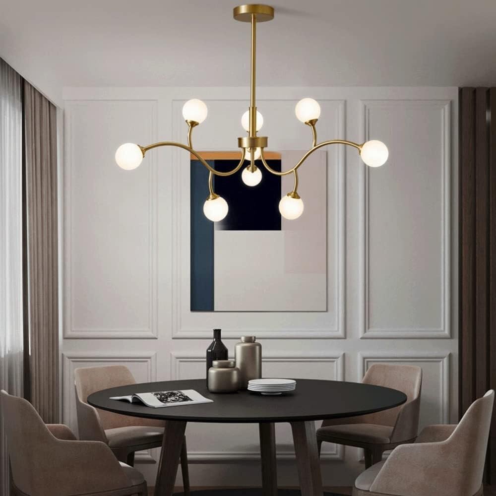 Lustra Nordic Style Abajur MAT Golden Beans 66108-9 AURIE / ABAJUR / 60CM Chandeliers