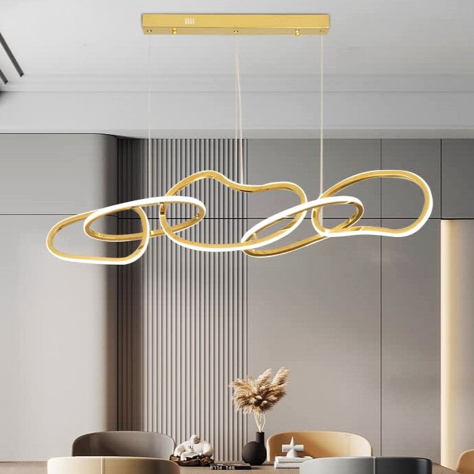 Lustra Led Sydney Olympic Gold Echivalent 500W Telecomanda Lighting Fixtures