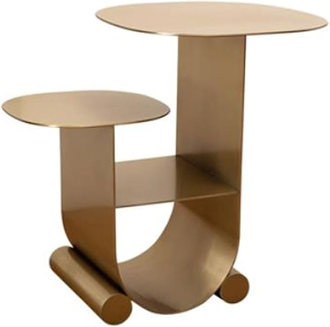 Masa Decorativa Brass Duo Golden Moderna din Metal MASA DECORATIVA / AURIE / 55CM decorative table