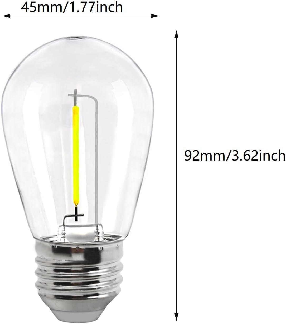 Bec LED E27 1.5W Filament E27 / ALB CALD / FILAMENT LED LED BULB