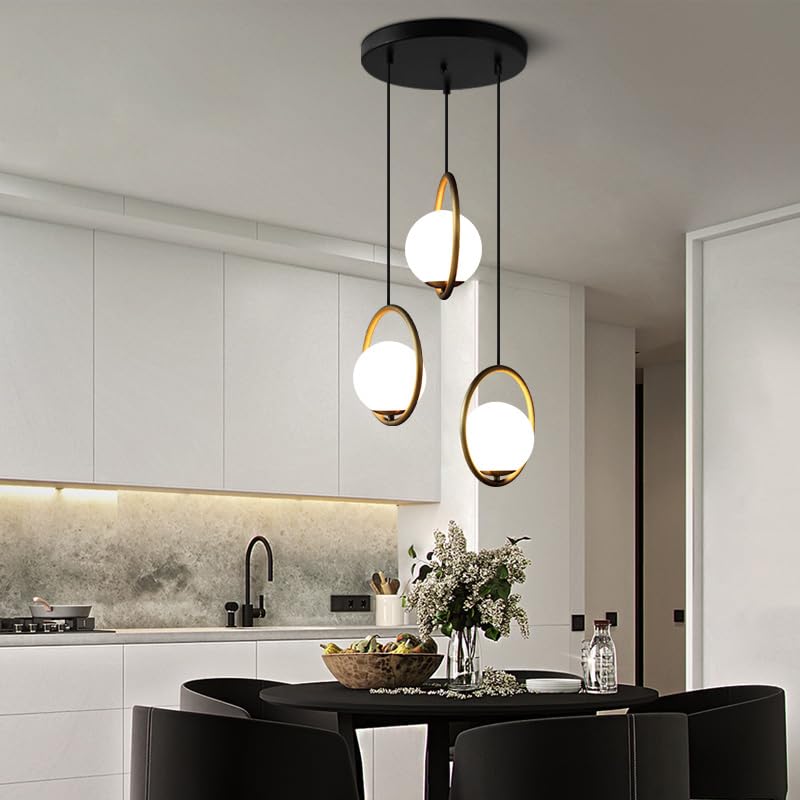 Lustra Abajur Mat Gold Full Moon 3xE27 AURIE / ABAJUR Chandeliers