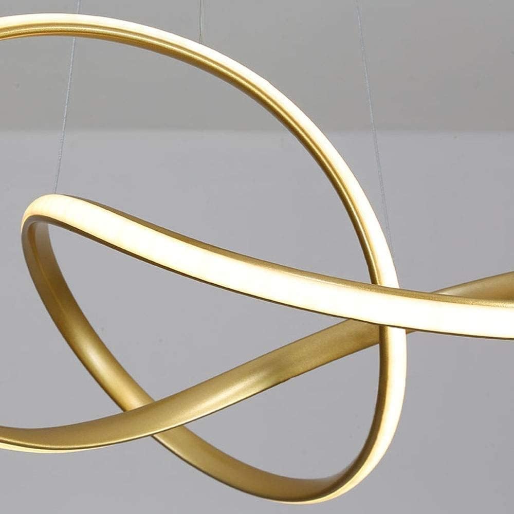 Lustra Led Suspendata Infinity Gold Telecomanda Echivalent 500W Lighting Fixtures