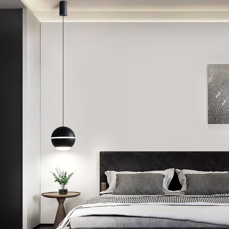 Pendul LED 12W S10 Black Reglabil Pull UP/DOWN NEAGRA / 10CM led ceiling light