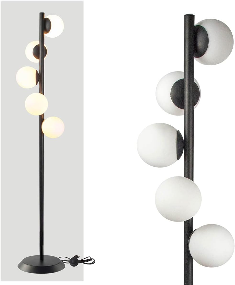 Lampadar Abajur Black 177Cm Ty3052/5 Bk