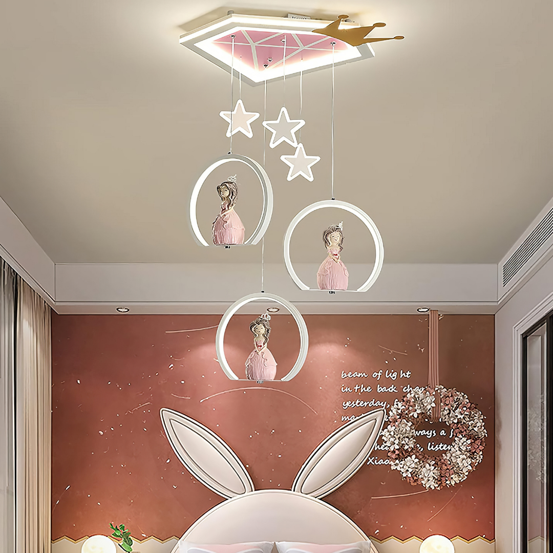 Lustra LED 170W Galaxy Princess Telecomanda 5302 ALBA / 49CM / KIDS Lighting Fixtures