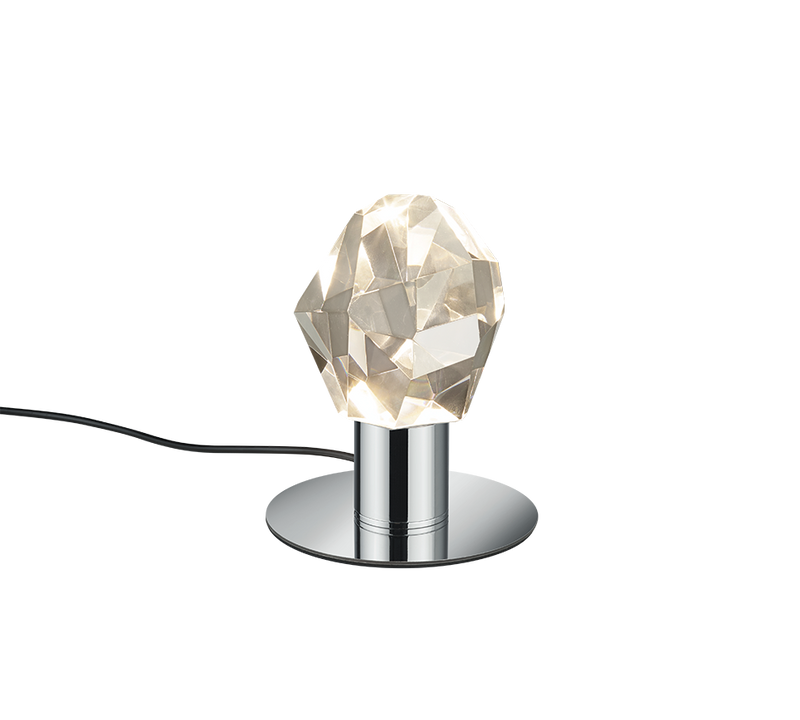 Veioza LED Premium Verano Silver Crystal 17CM
