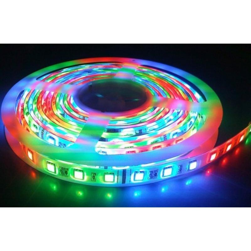 Kit Banda Led Rgb 12V Ip21 Interior 5 Metri Telecomanda 44 Taste Strips