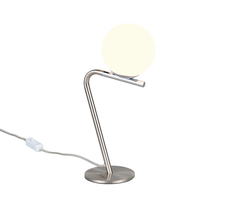Veioza Premium Flaming Silver 31CM | 1xG9