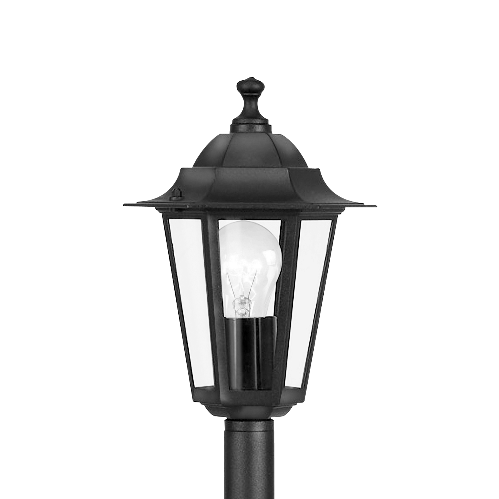 Stalp De Gradina LATERNA 4 Tip Felinar Negru 100CM STALP ORNAMENTAL GARDEN POLE