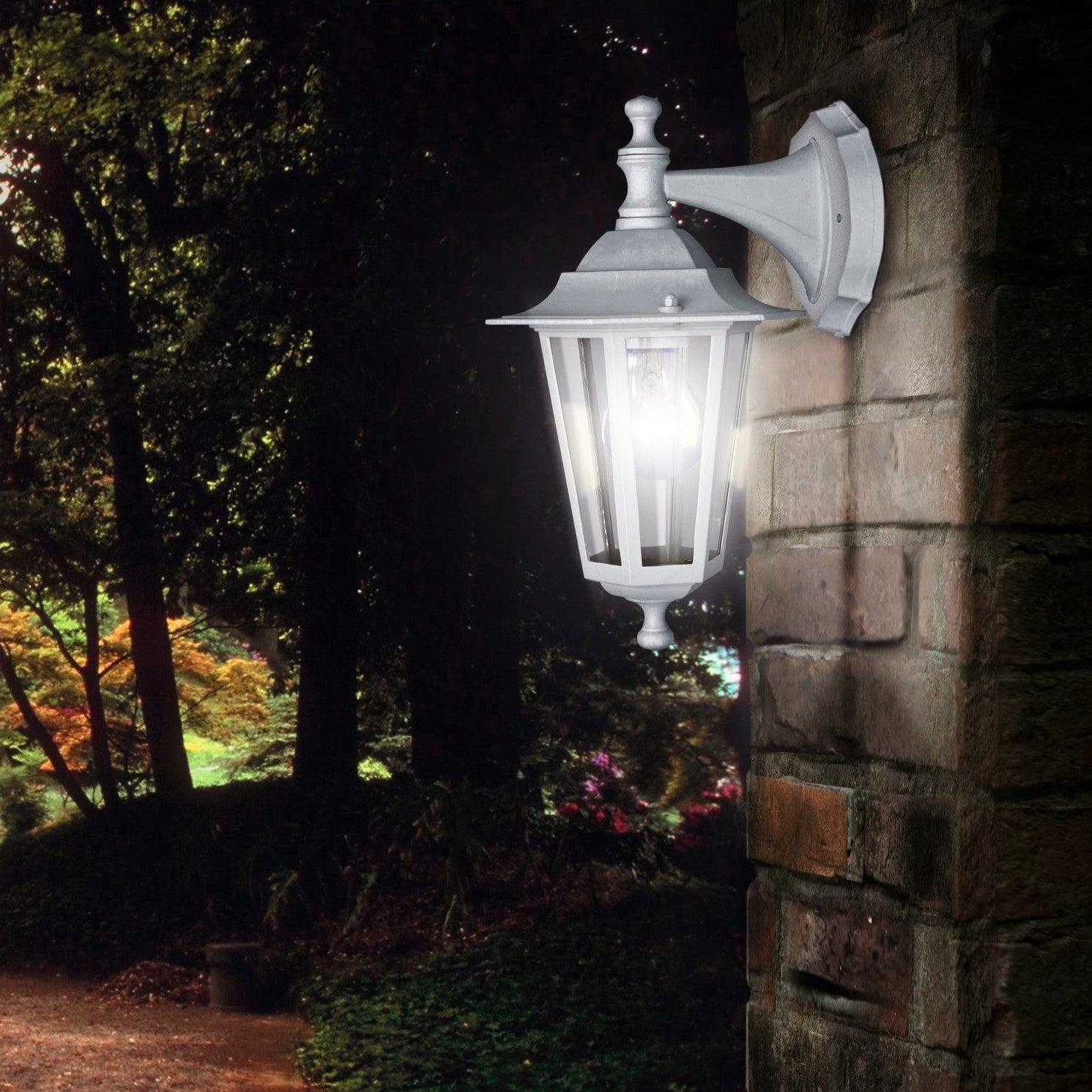 Felinar Alb LATERNA 5 Eglo Exterior ALBA / FELINAR EXTERIOR / E27 EXTERIOR LAMP