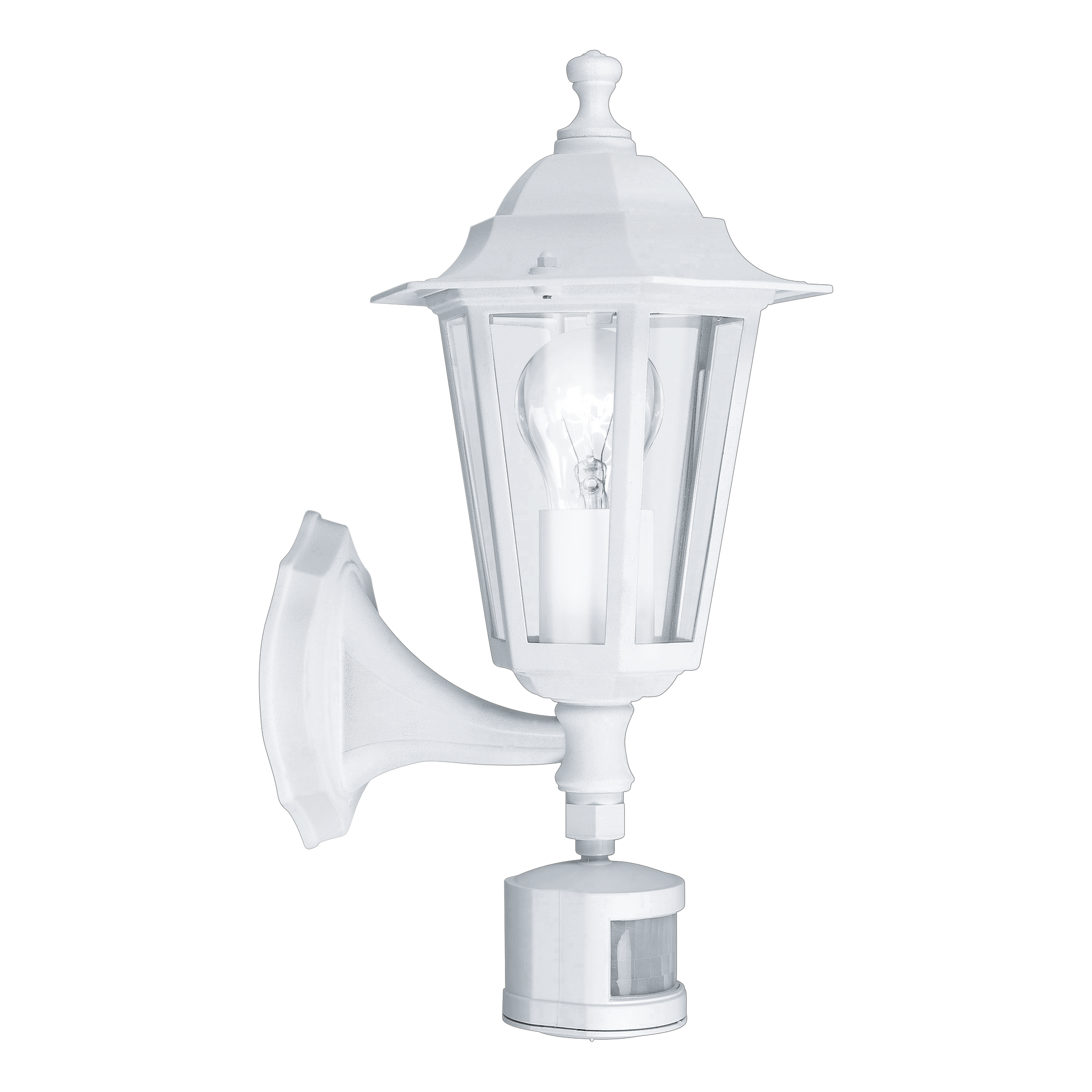 Aplica Exterior Tip Felinar cu Senzor LATERNA 5 White ALBA / APLICA PERETE Wall Light Fixtures