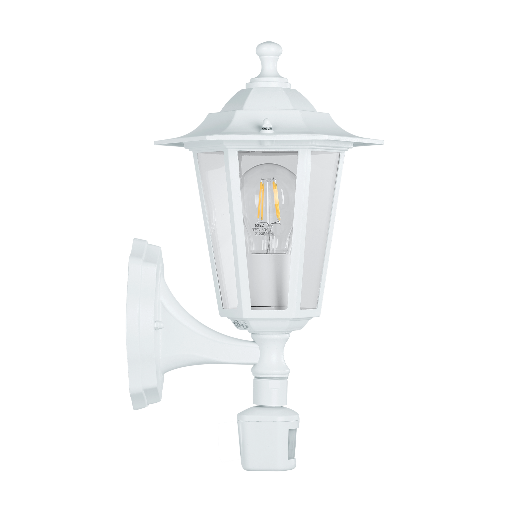 Aplica Exterior Tip Felinar cu Senzor LATERNA 5 White ALBA / APLICA PERETE Wall Light Fixtures
