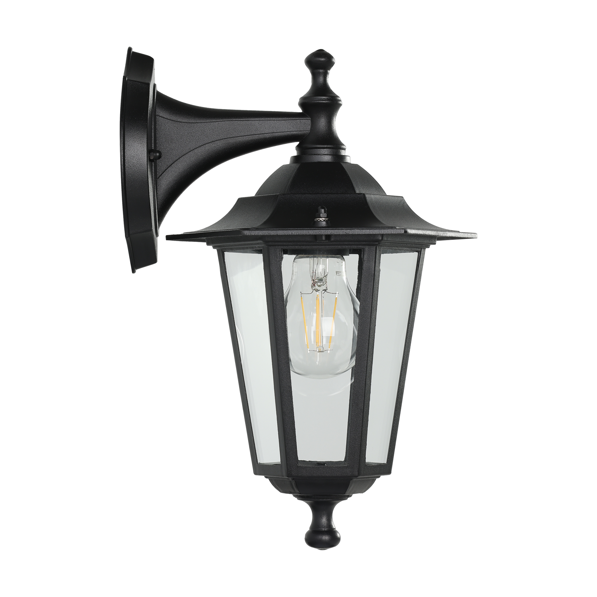 Aplica Exterior Tip Felinar LATERNA 4 Black 35CM NEAGRA / APLICA PERETE Wall Light Fixtures