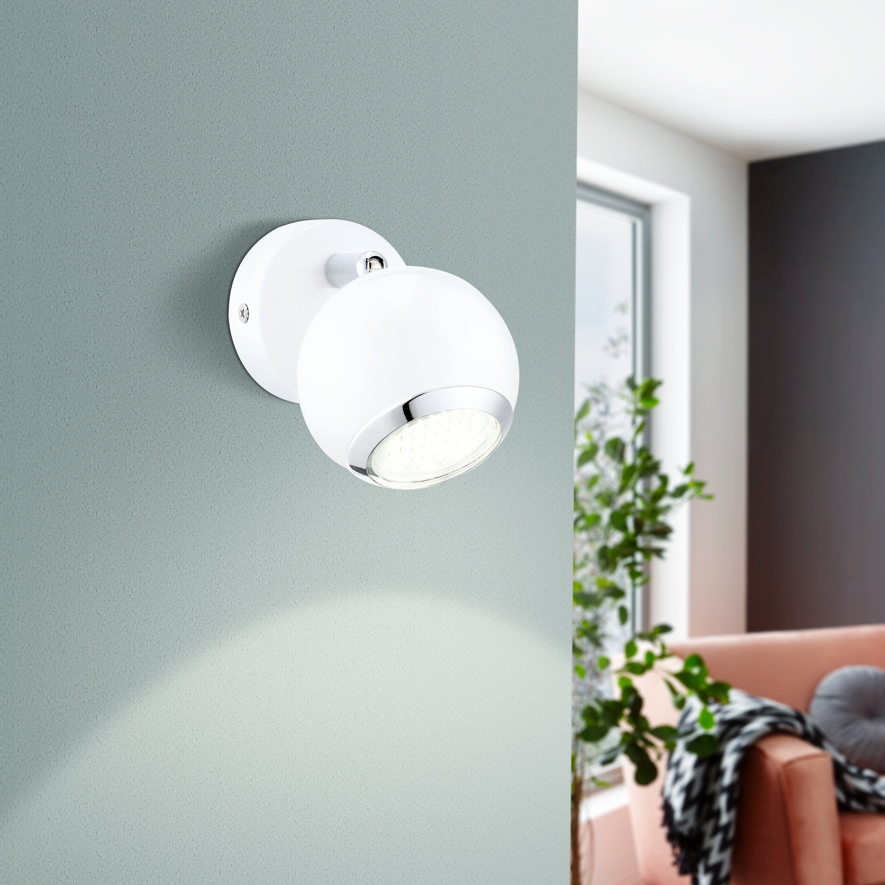 Spot Aplicat Mobil White & Chrome BIMEDA SPOT LED APLICAT / ALBA led ceiling light