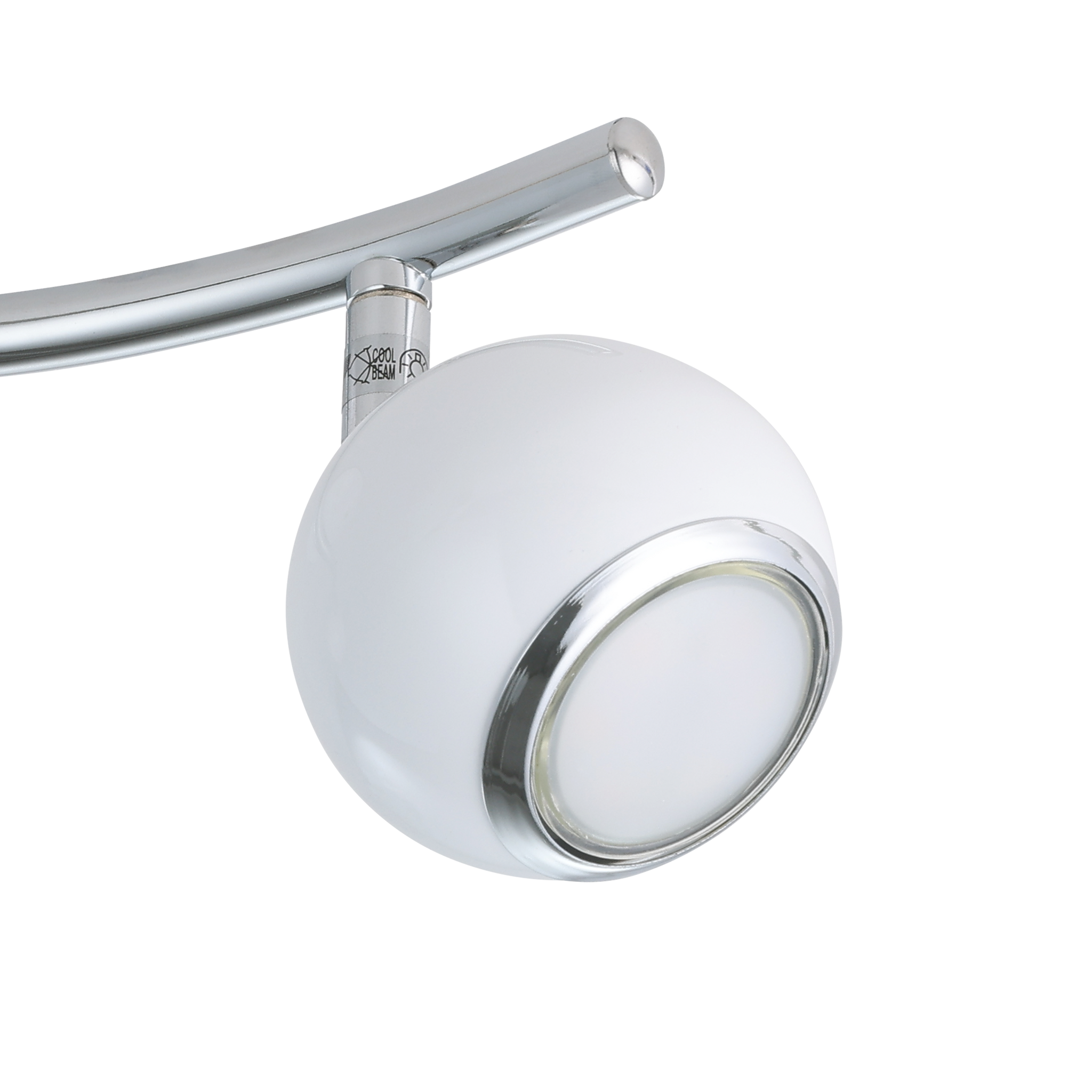 Lustra BIMEDA cu 2 Spoturi White & Silver 36CM 36.5CM Chandeliers