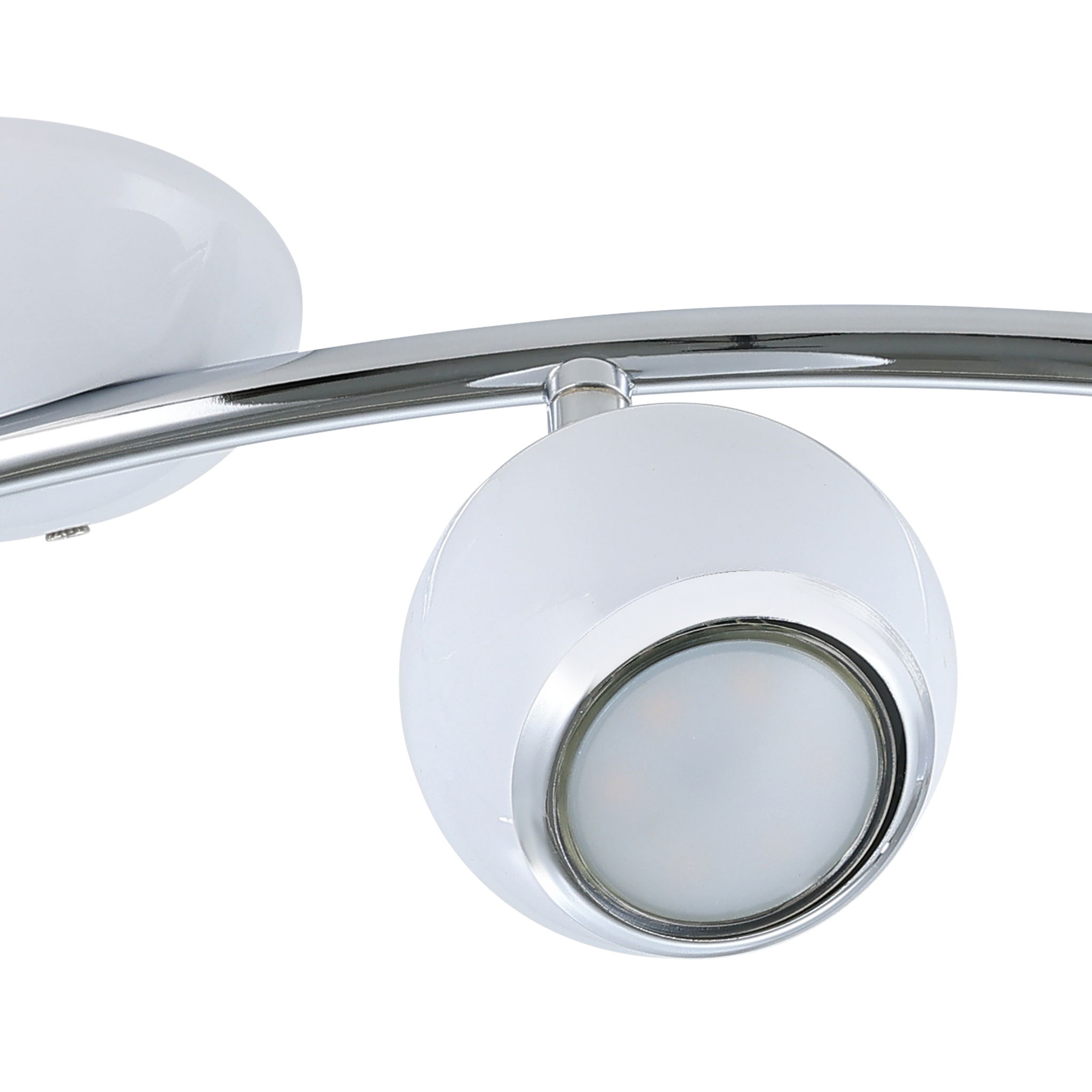 Lustra BIMEDA cu 4 Spoturi White & Silver 64CM 64CM Chandeliers