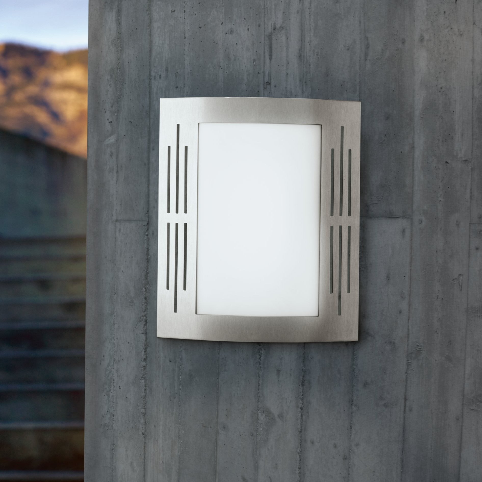 Aplica Exterior CITY Silver & White Eglo Wall Light Fixtures