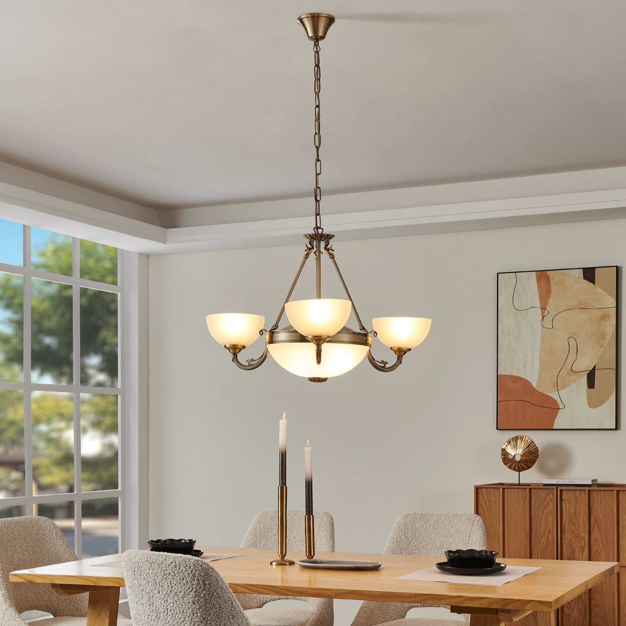 Lustra Vintage Maxi SAVOY Bronze 110x74CM BRONZ / VINTAGE SI RETRO DESIGN Lighting Fixtures