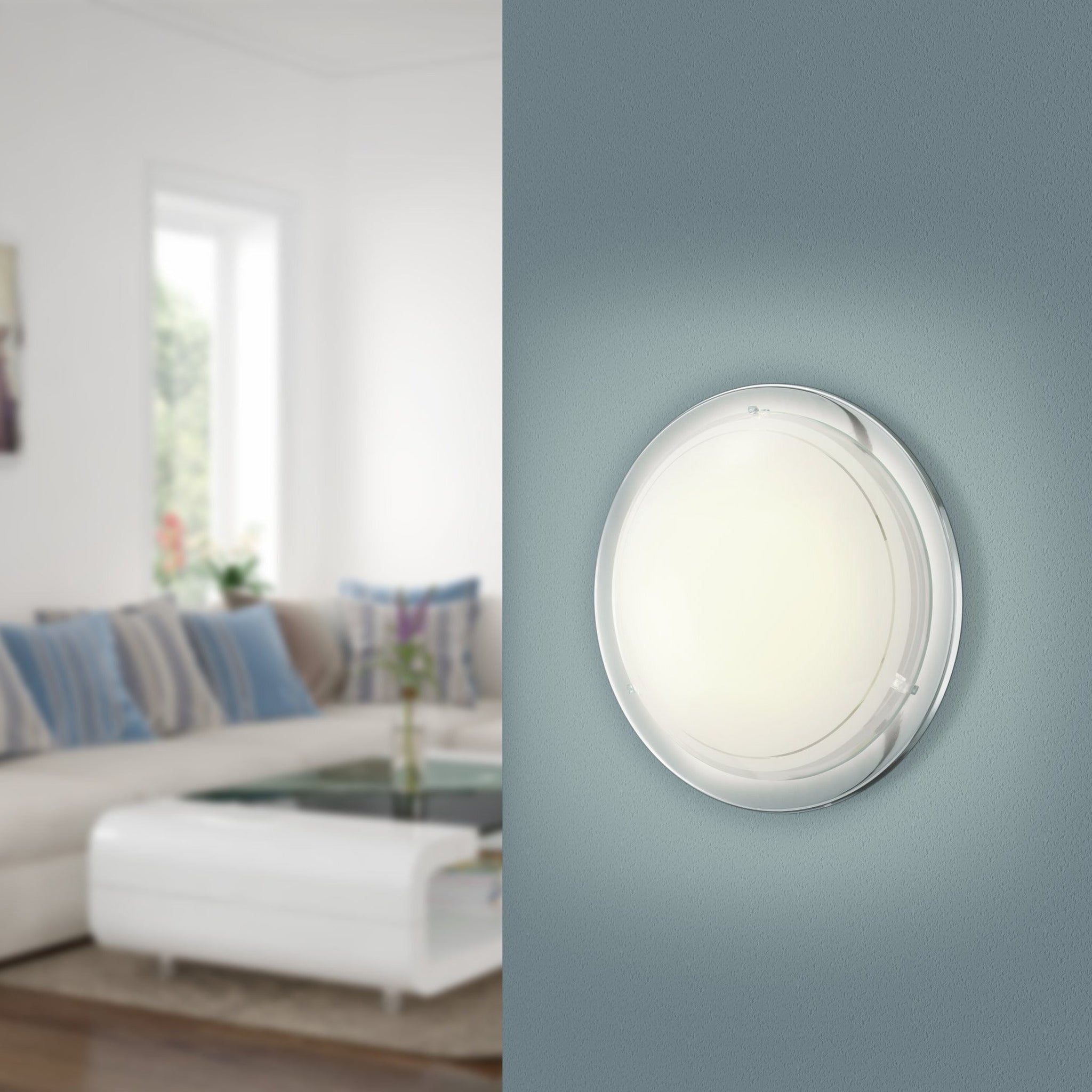 Plafoniera PLANET 1 Silver & White Rotunda 29CM led ceiling light