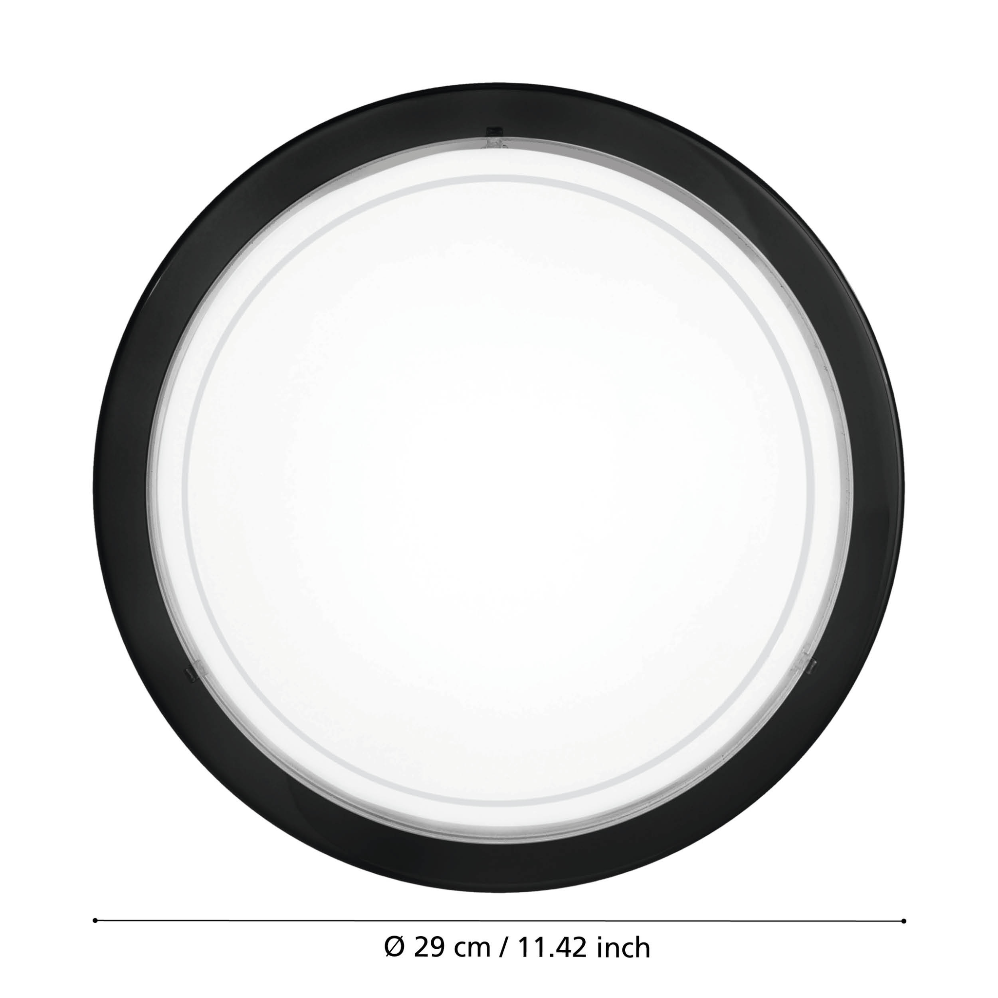 Plafoniera PLANET 1 Black Rotunda 29CM APLICA PERETE / TAVAN / 29CM led ceiling light