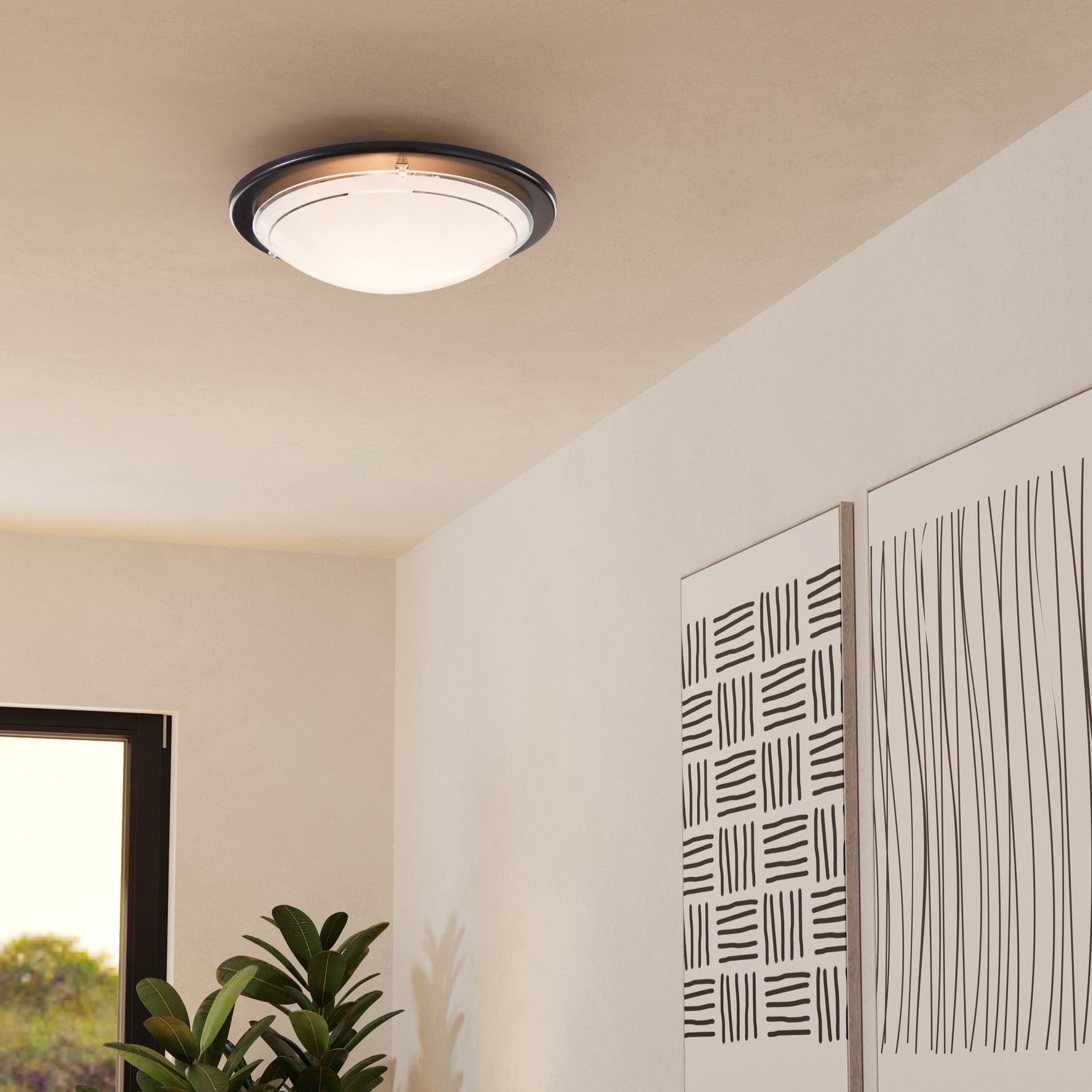 Plafoniera PLANET 1 Black Rotunda 29CM APLICA PERETE / TAVAN / 29CM led ceiling light