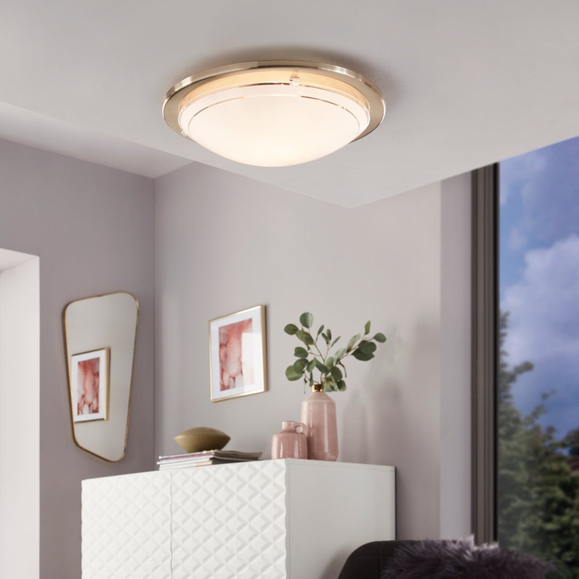 Plafoniera PLANET 1 Silver Rotunda 29CM APLICA PERETE / TAVAN / 29CM led ceiling light