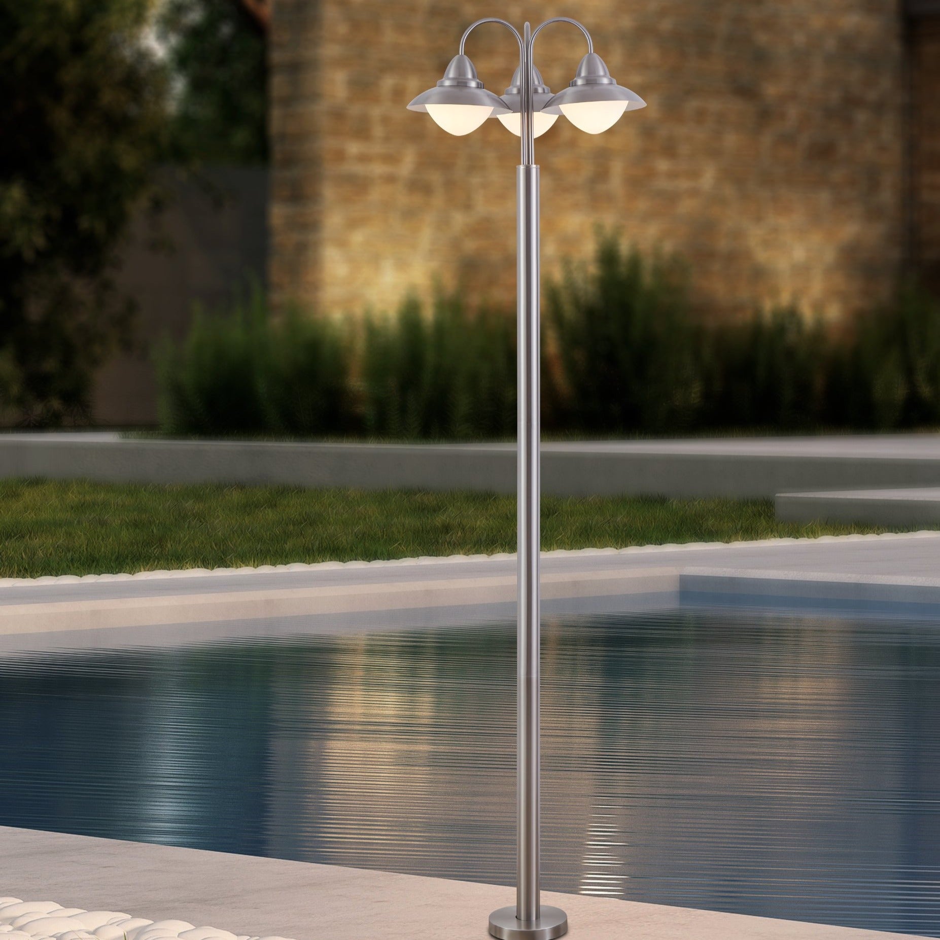 Stalp De Gradina SIDNEY Silver 3xE27 Eglo 220CM