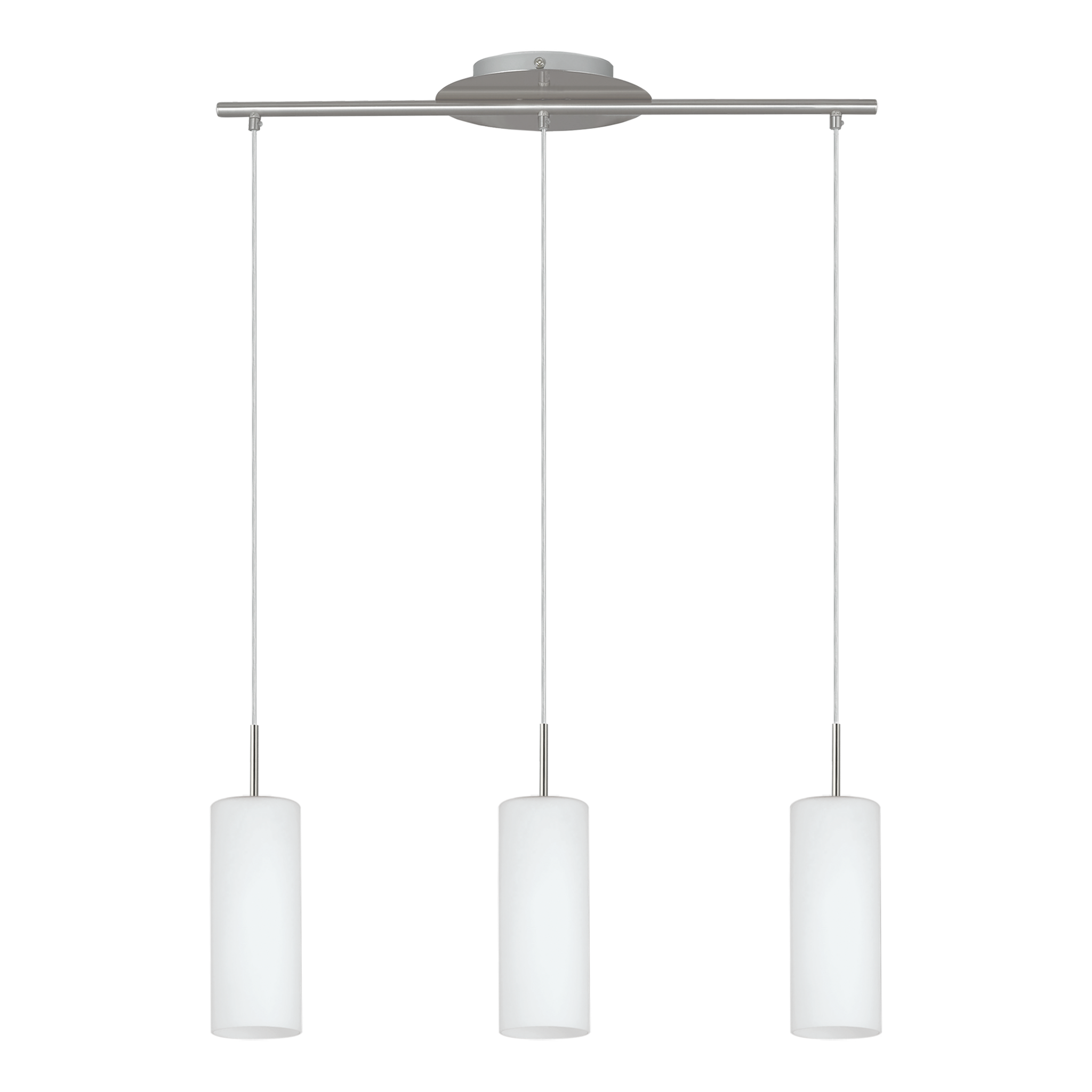 Lustra Suspendata TROY 3 Silver 110CM ARGINTIE / VINTAGE SI RETRO DESIGN / 110CM Chandeliers