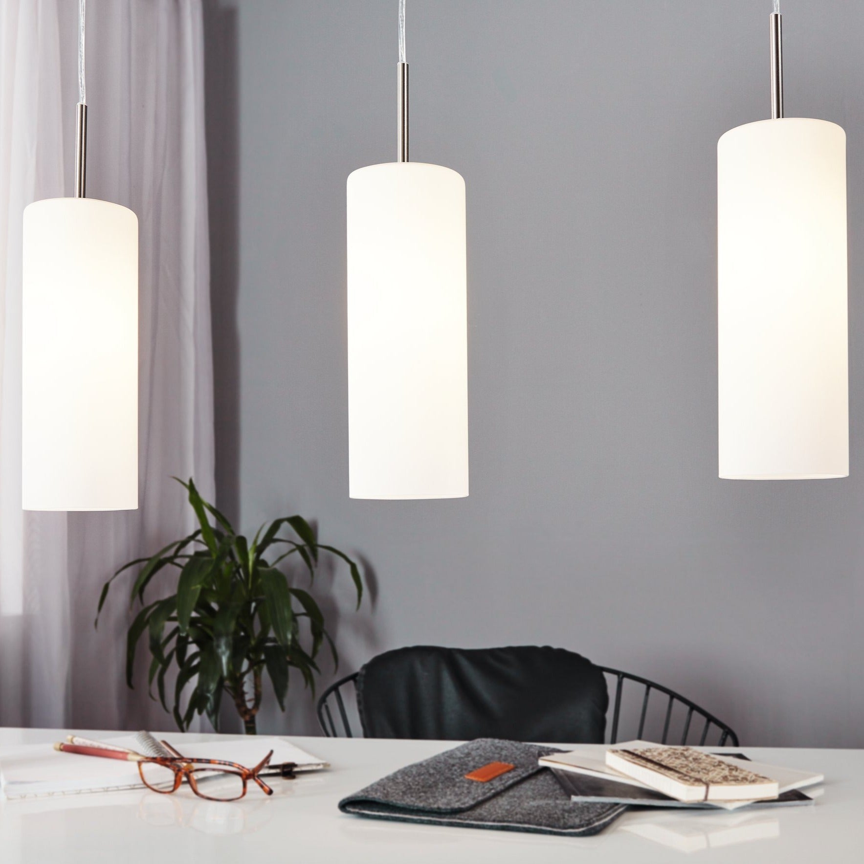 Lustra Suspendata TROY 3 Silver 110CM ARGINTIE / VINTAGE SI RETRO DESIGN / 110CM Chandeliers