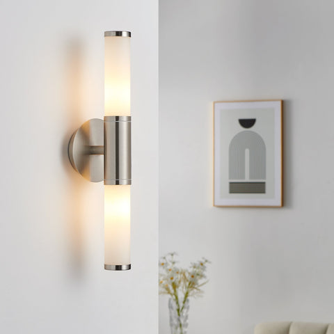 Aplica Perete Palmera Silver & White Eglo IP44 Resigilat R2