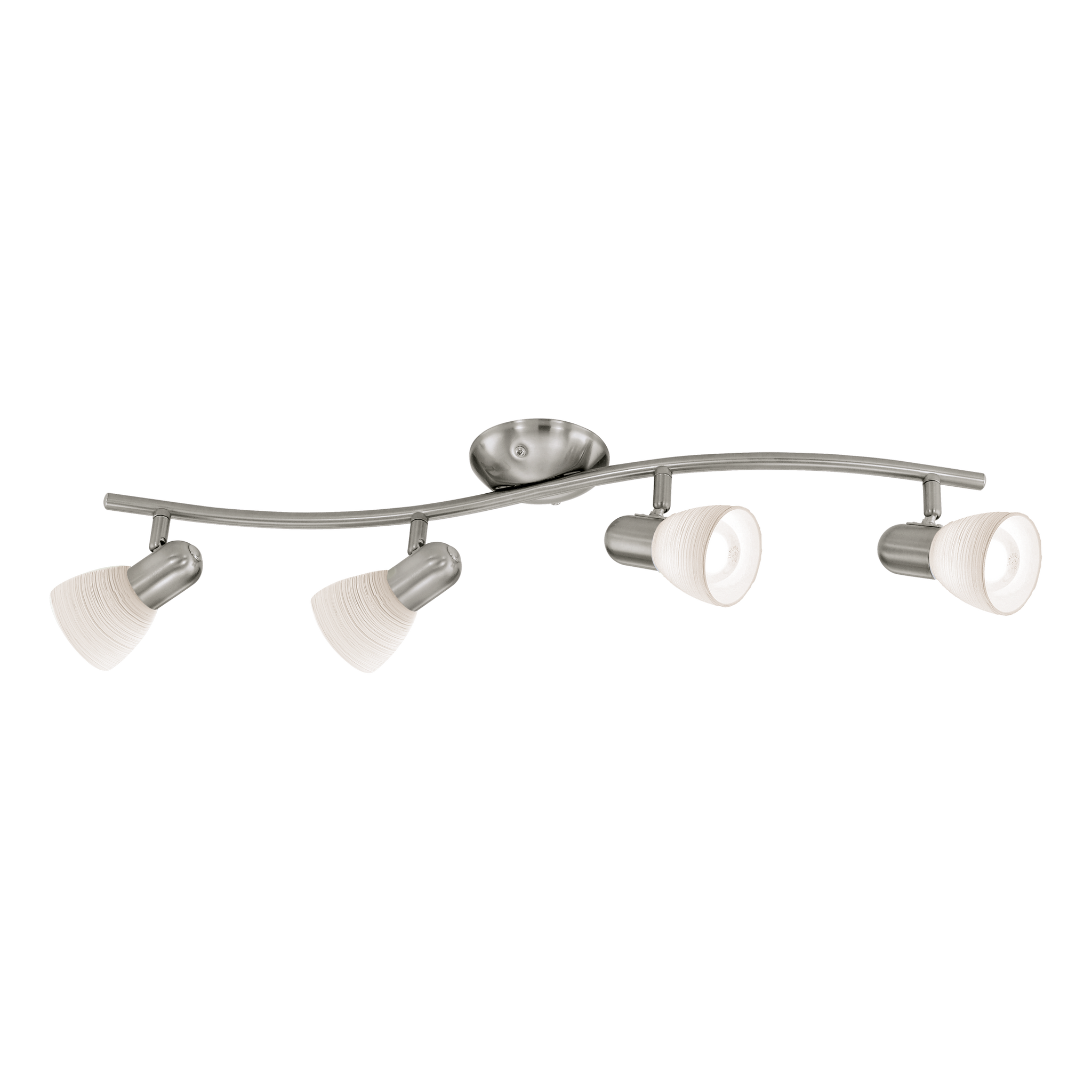 Lustra DAKAR 1 cu 4 Spoturi White & Silver 65CM 65CM Chandeliers