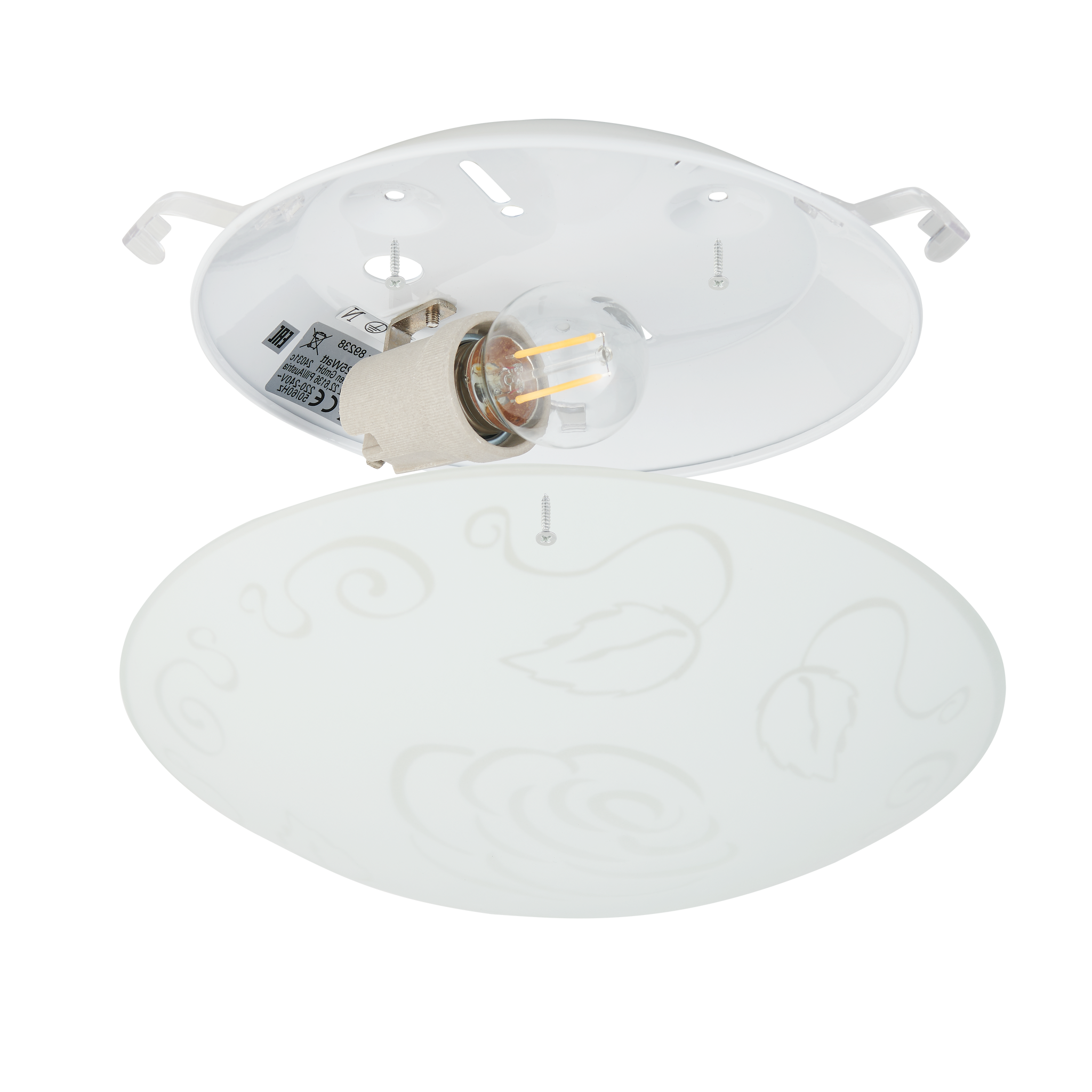 Plafoniera MARS Rose White Rotunda 25CM led ceiling light