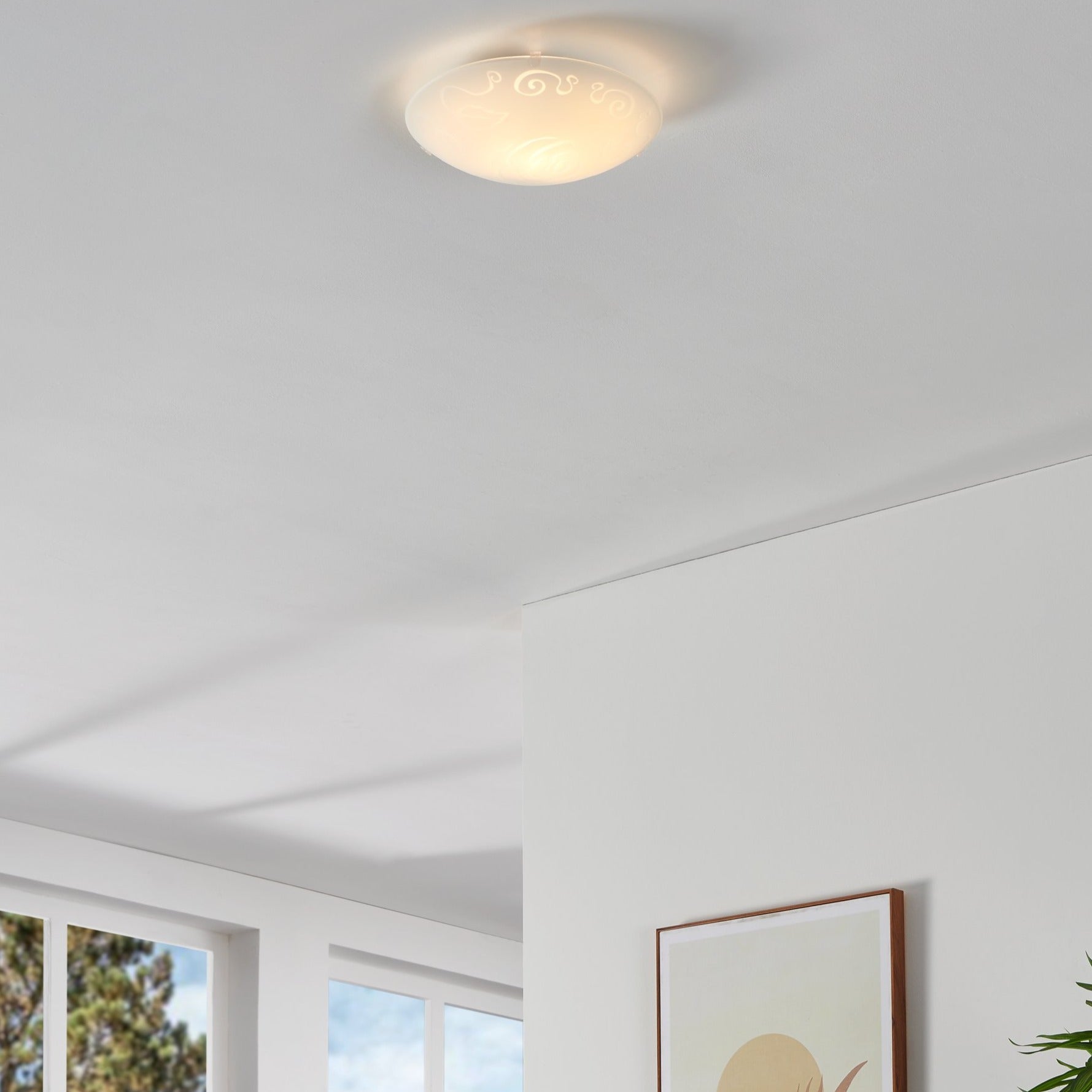 Plafoniera MARS Rose White Rotunda 25CM led ceiling light