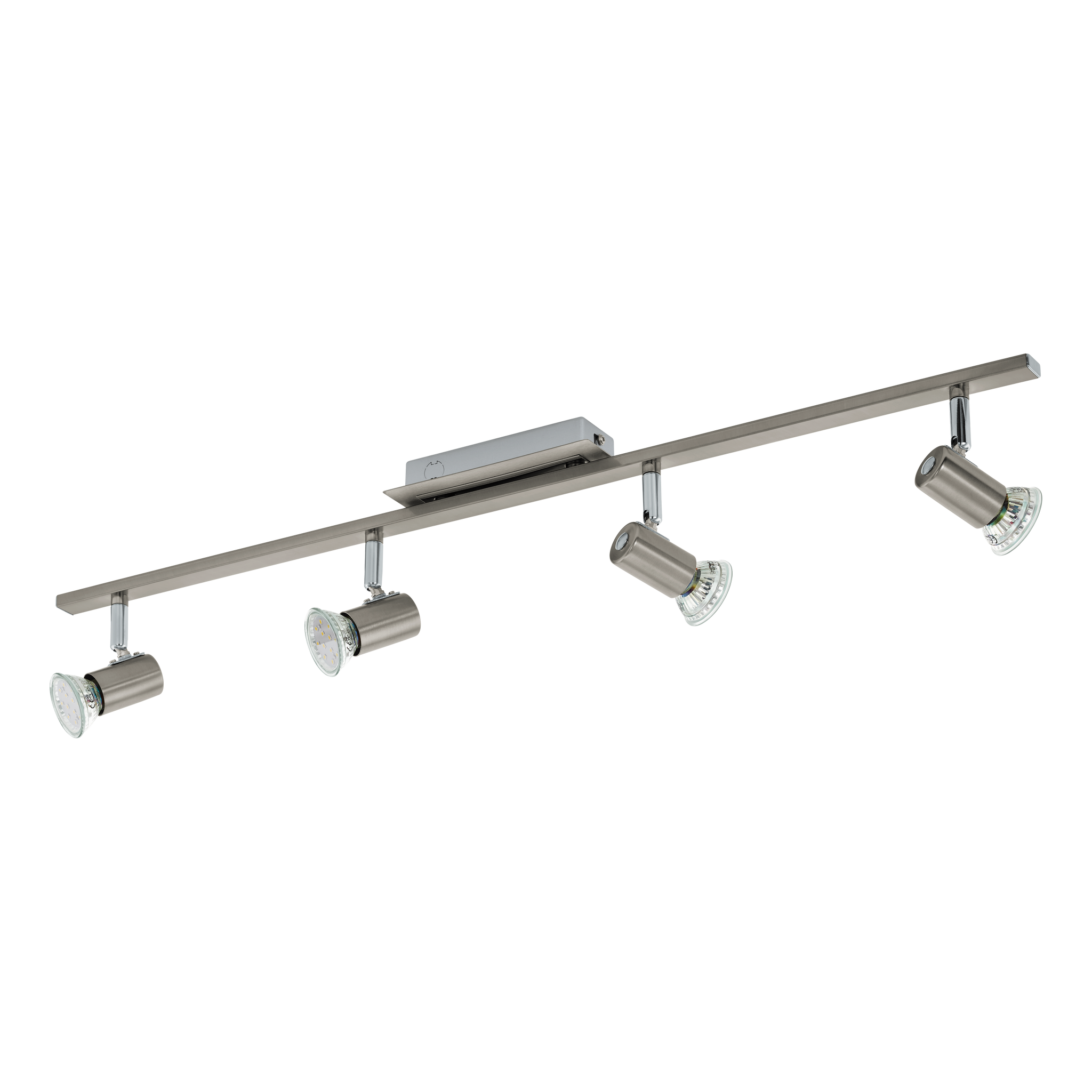 Lustra Cu 4 Spoturi Reglabile Silver ROTTELO 78CM ARGINTIE Lighting Fixtures