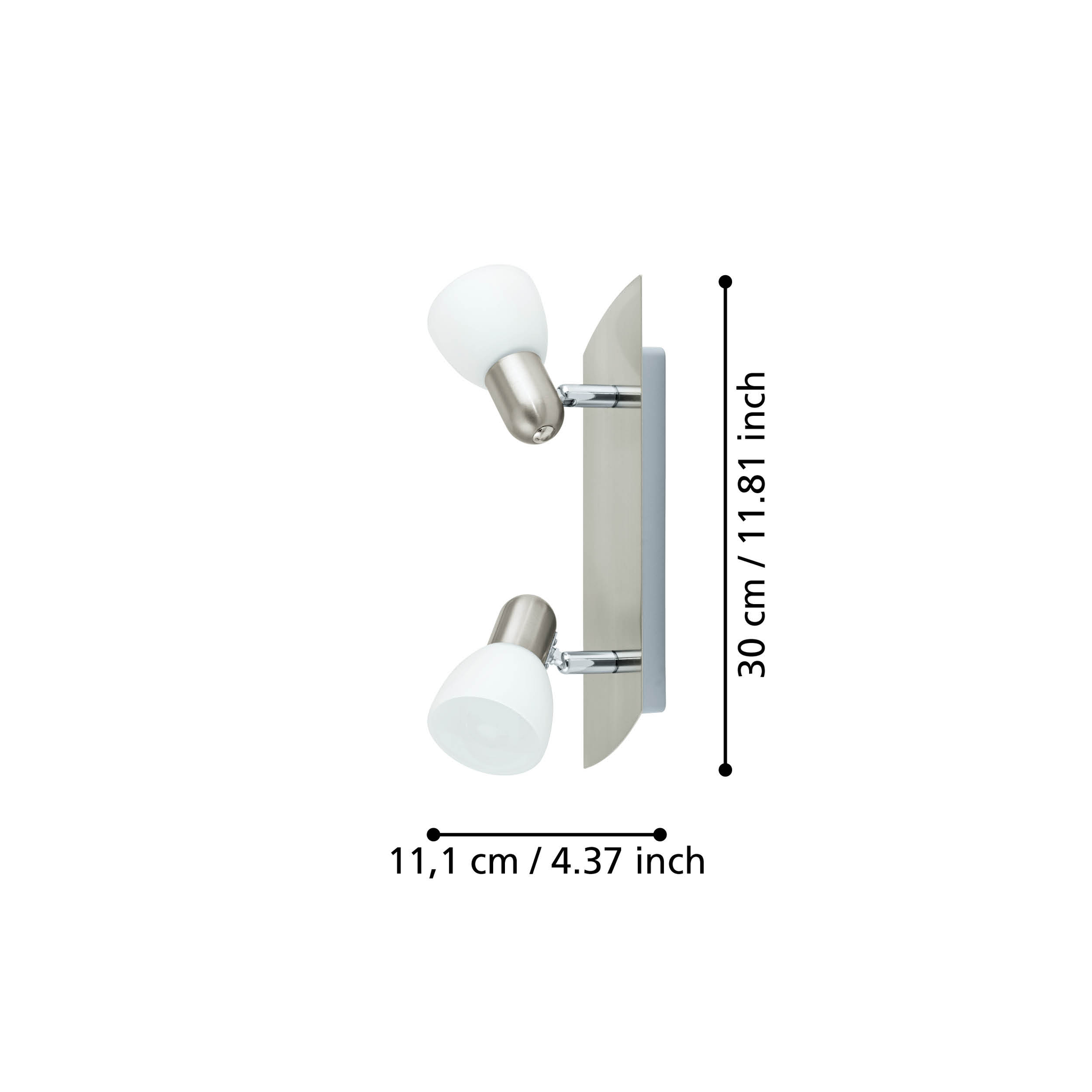 Lustra cu 2 Spoturi Reglabile ENEA Silver Eglo