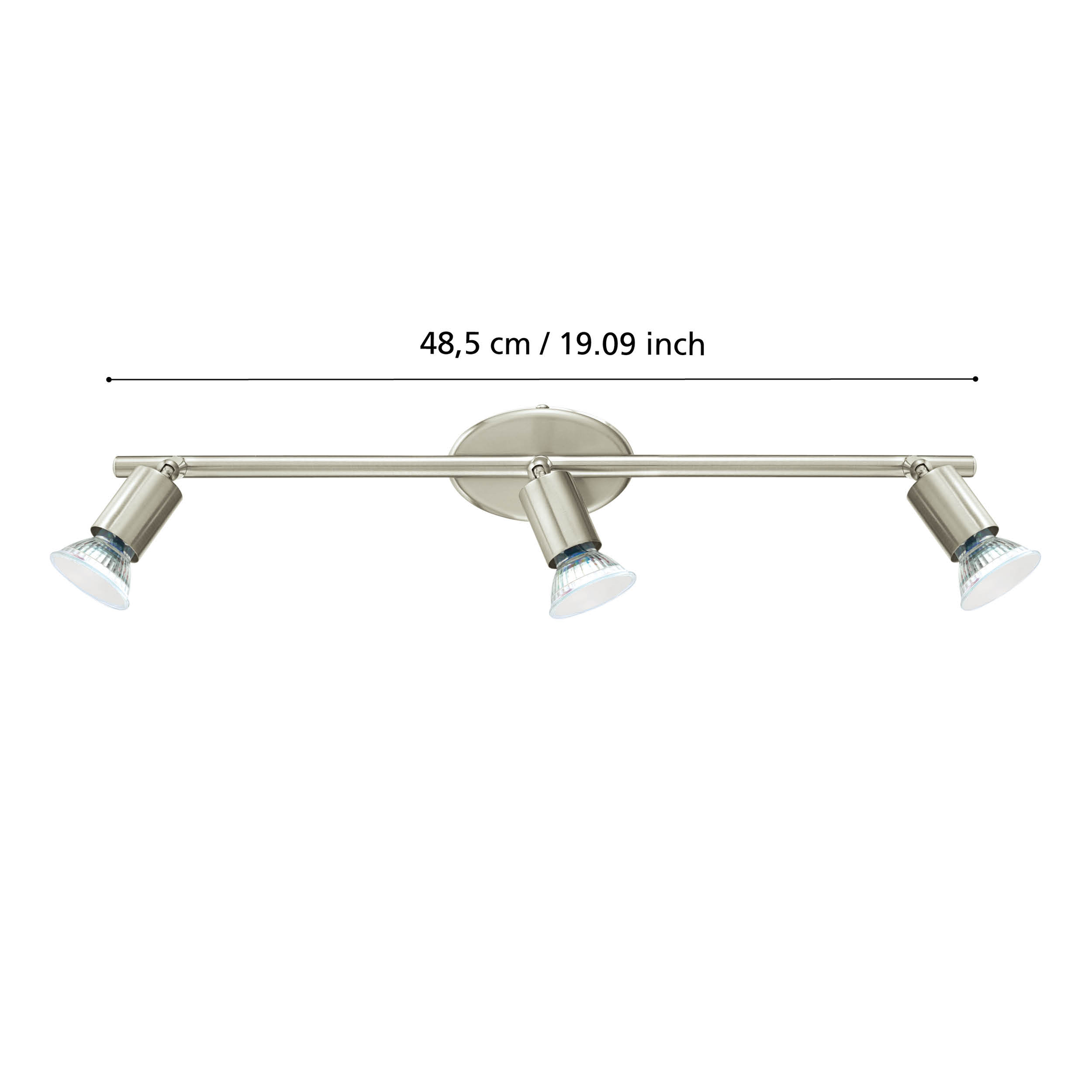 Lustra Cu 3 Spoturi Reglabile Silver BUZZ-LED 48.5CM ARGINTIE Lighting Fixtures
