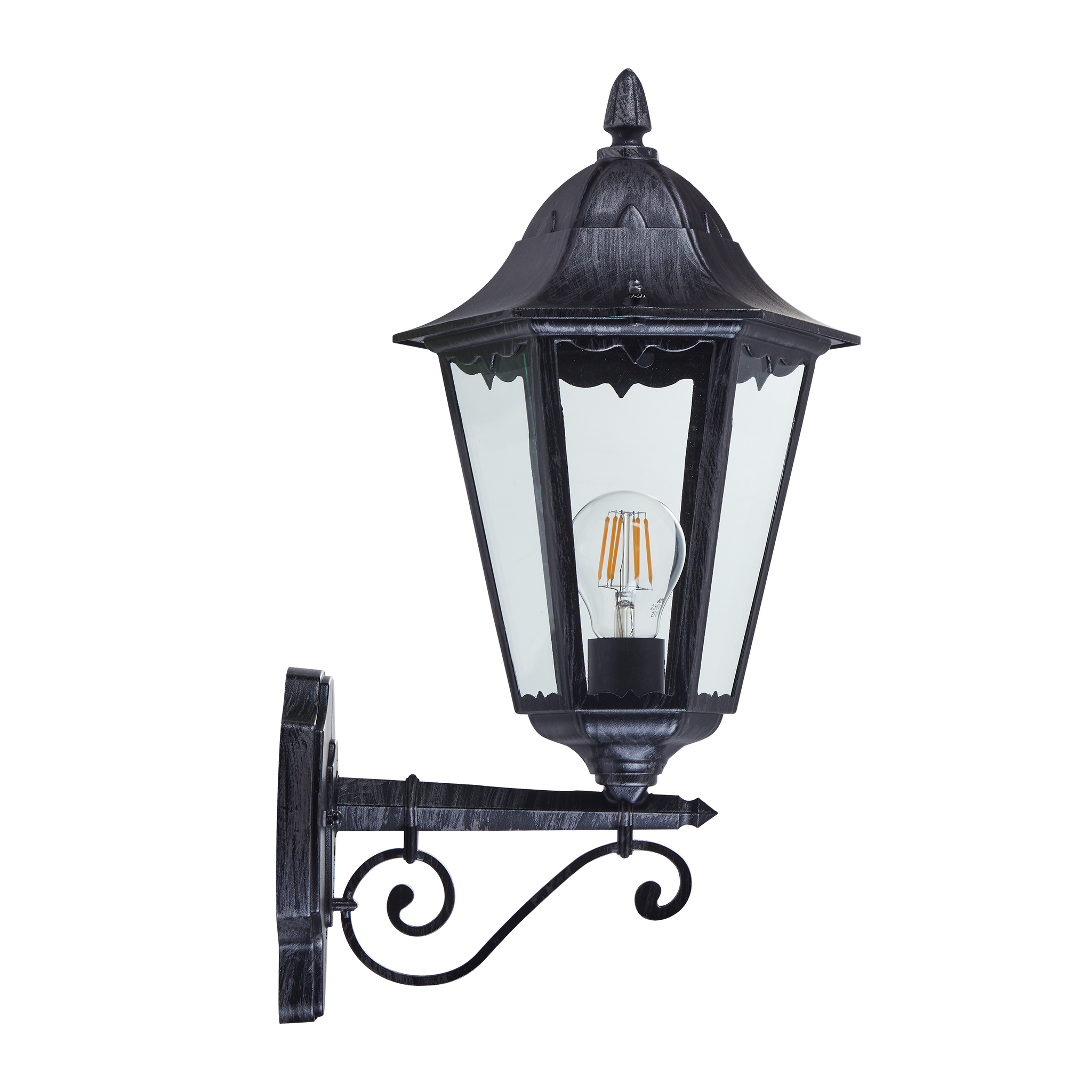 Aplica Exterior Tip Felinar NAVEDO Black & Silver 47CM NEAGRA / APLICA PERETE Wall Light Fixtures