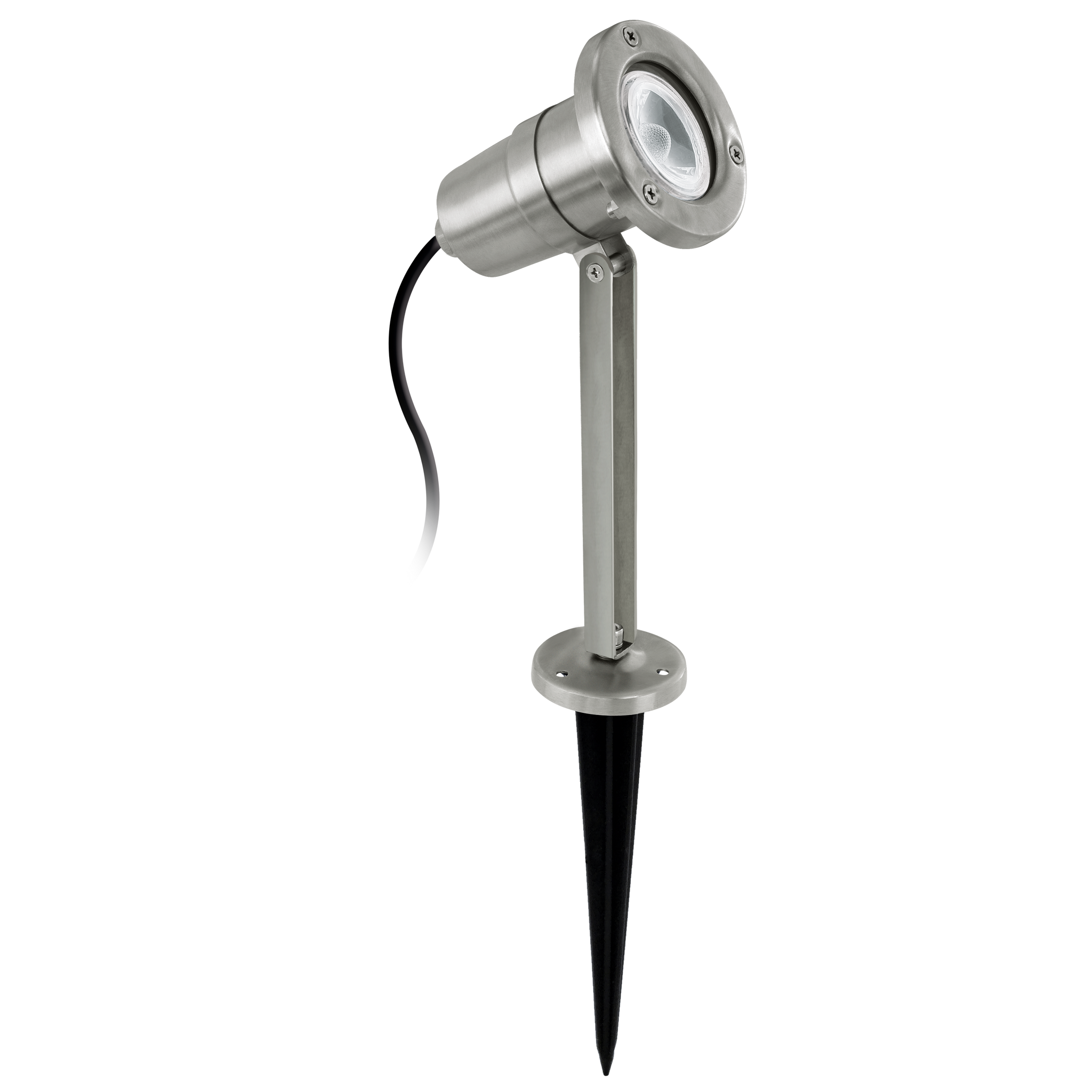 Stalp De Gradina cu Proiector Reglabil NEMA Silver IP54