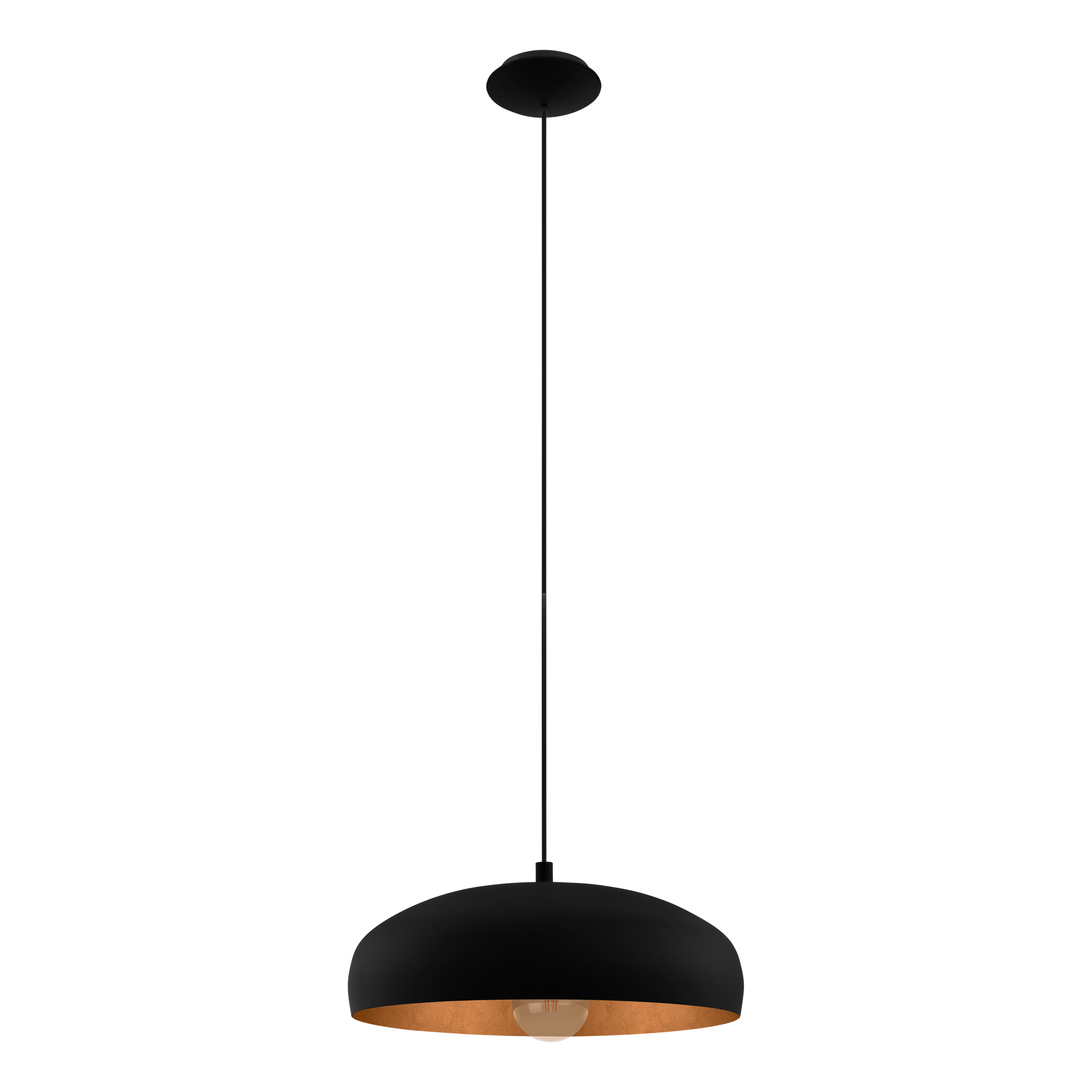 Pendul Vintage MOGANO 1 Black & Gold 110CM Eglo NEAGRA / VINTAGE SI RETRO DESIGN Lighting Fixtures