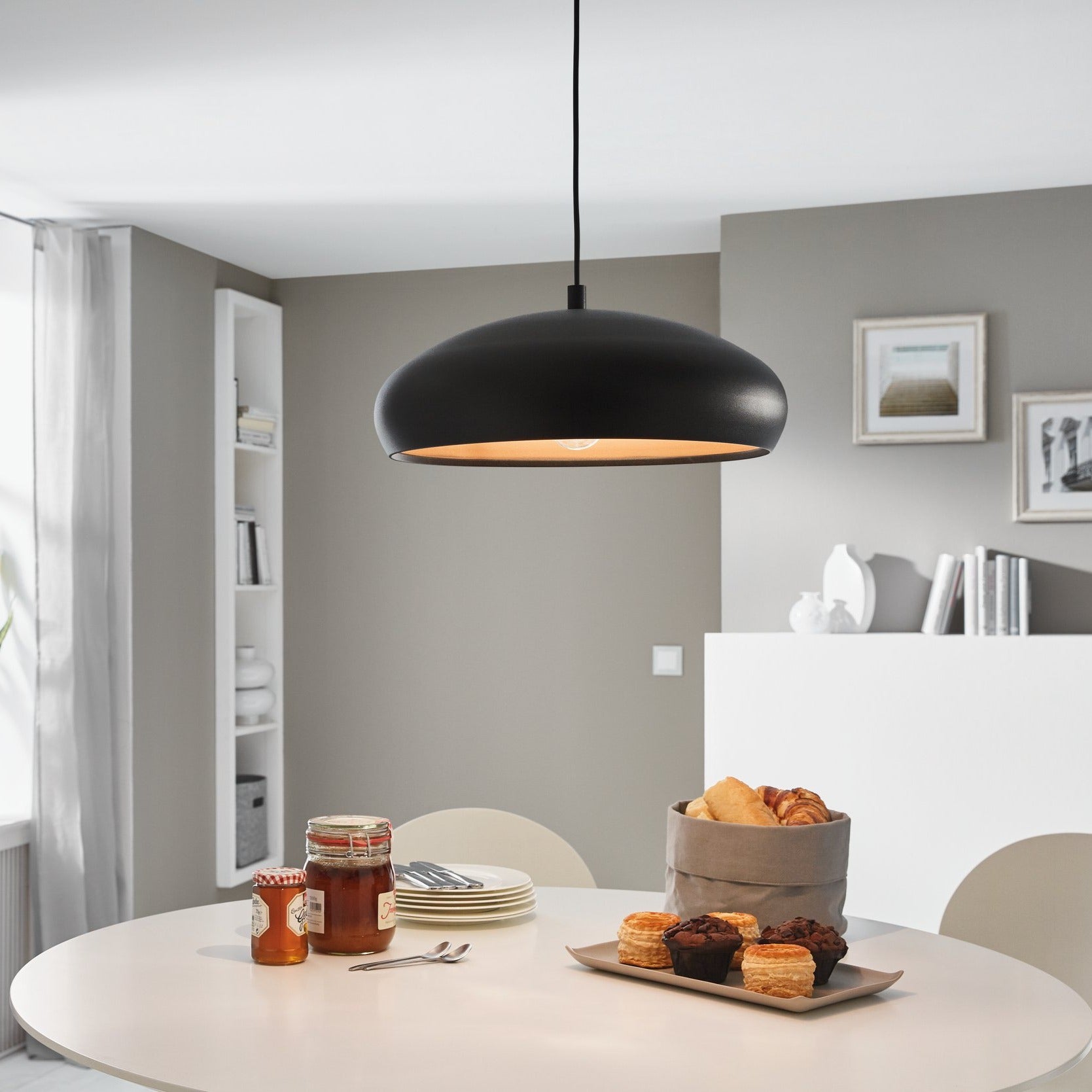 Pendul Vintage MOGANO 1 Black & Gold 110CM Eglo NEAGRA / VINTAGE SI RETRO DESIGN Lighting Fixtures