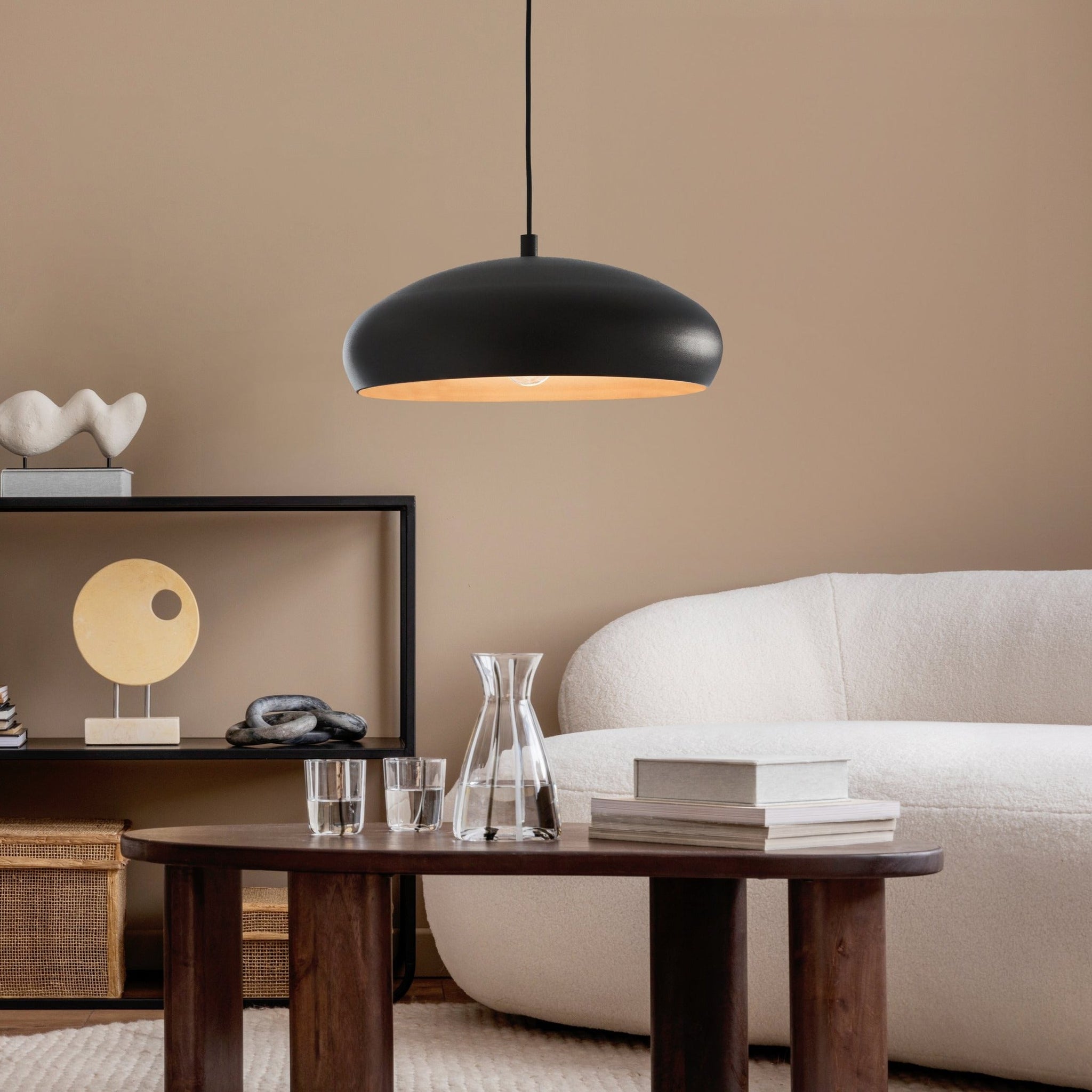 Pendul Vintage MOGANO 1 Black & Gold 110CM Eglo NEAGRA / VINTAGE SI RETRO DESIGN Lighting Fixtures