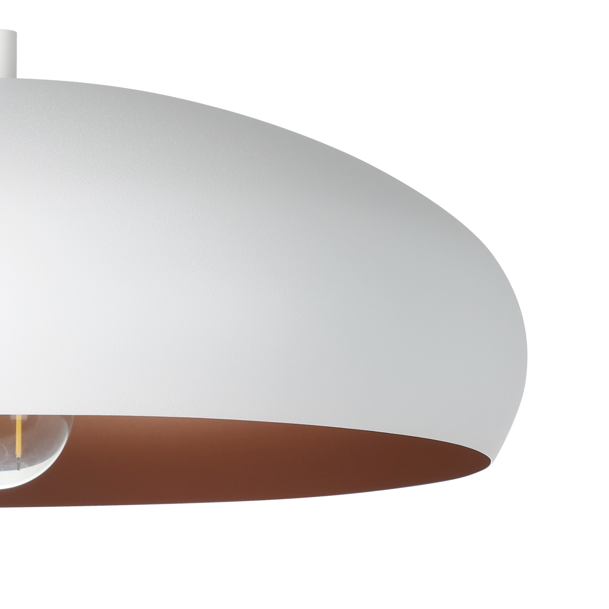 Pendul Vintage MOGANO 1 White & Gold 110CM Eglo ALBA / VINTAGE SI RETRO DESIGN Lighting Fixtures