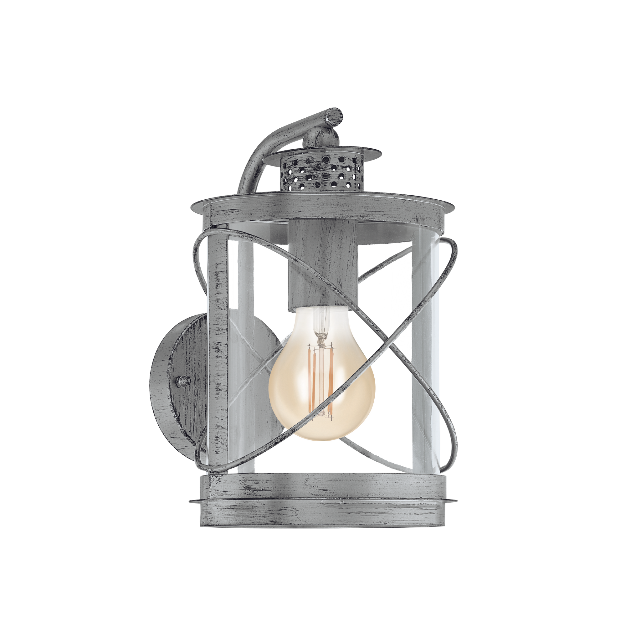 Aplica Exterior Tip Felinar HILBURN 1 Silver ARGINTIE / APLICA PERETE Wall Light Fixtures