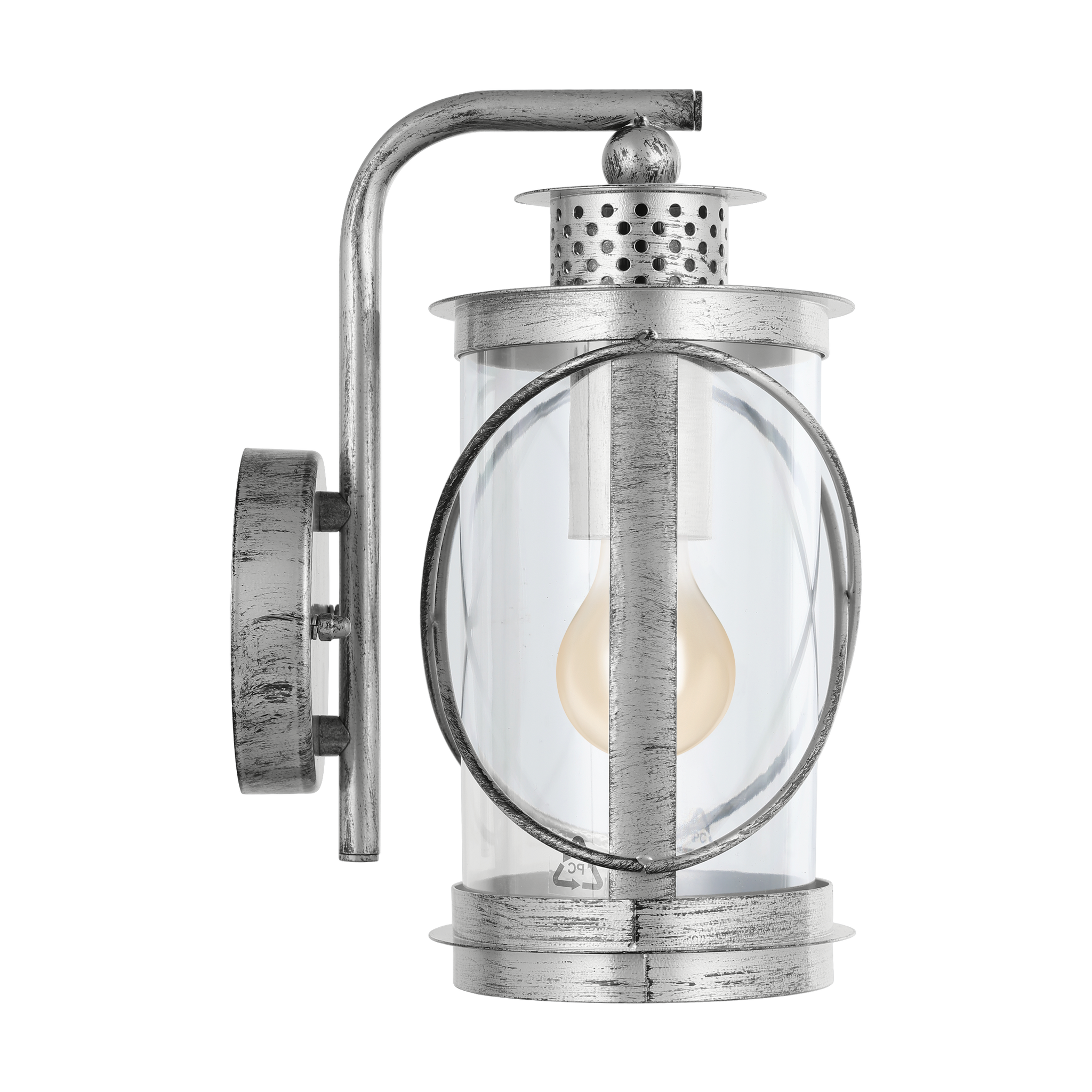 Aplica Exterior Tip Felinar HILBURN 1 Silver ARGINTIE / APLICA PERETE Wall Light Fixtures