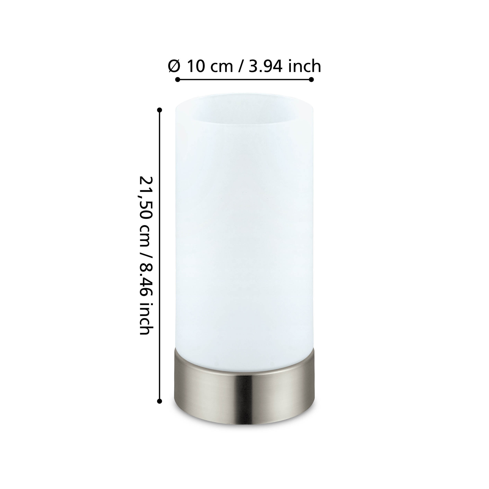 Veioza Decorativa DAMASCO 1 Silver & White 21.5CM VEIOZA DECORATIVA desk lamp