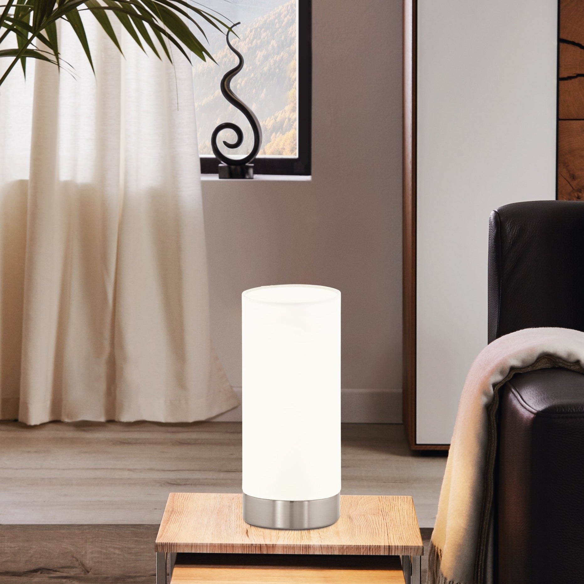 Veioza Decorativa DAMASCO 1 Silver & White 21.5CM VEIOZA DECORATIVA desk lamp