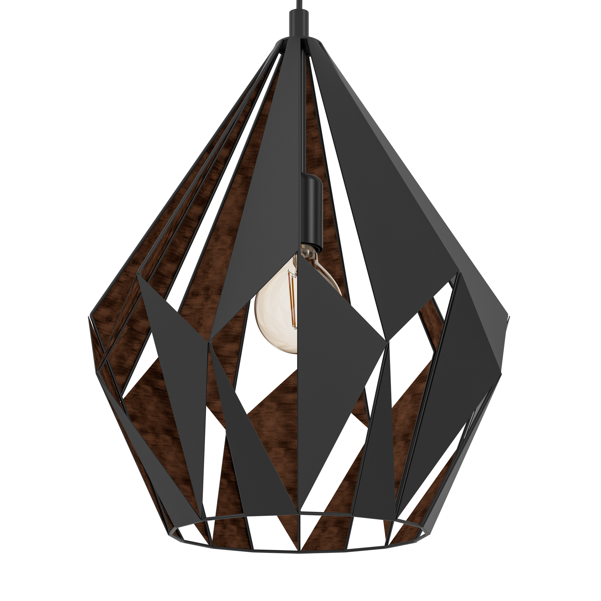 Pendul Vintage CARLTON 1 150CM Eglo NEAGRA / VINTAGE SI RETRO DESIGN Lighting Fixtures