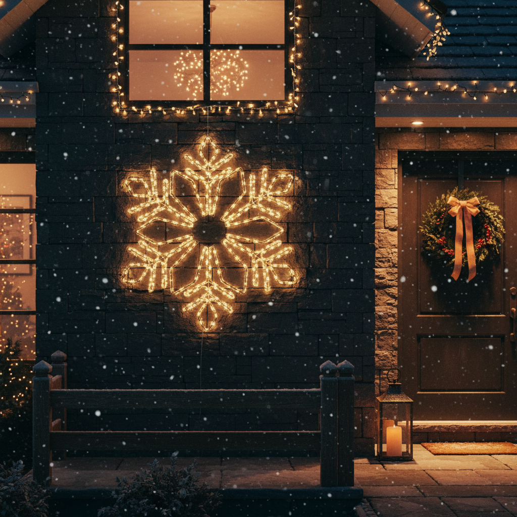 Fulg de Nea Decorativ LED Starfell 60x60cm IP44