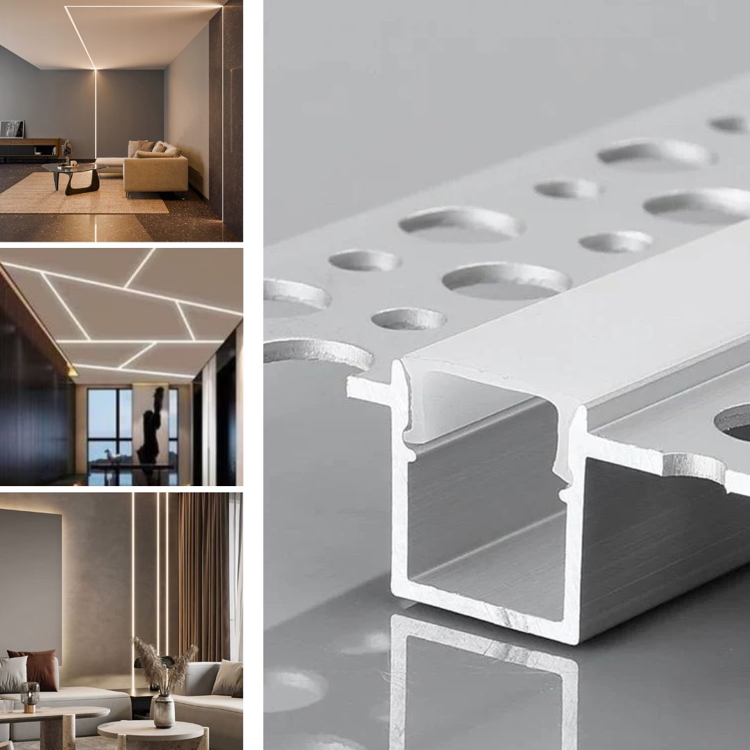 Profil LED 2 Metri Incastrat Sub Tencuiala LED Strips